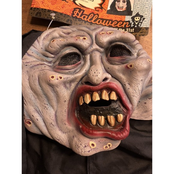 Vintage Raging Reapers Mask The Paper Magic Group Latex Halloween 2003 NOS - Picture 2 of 10